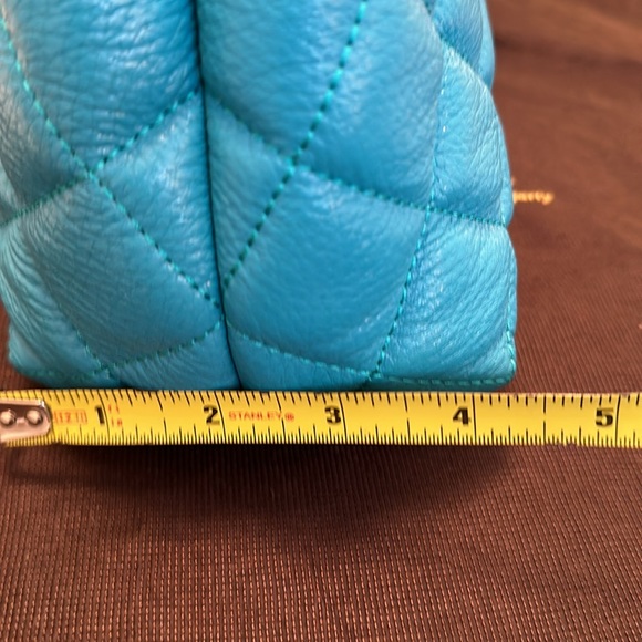 KATE SPADE Sm Maryanne Gold Coast mid teal hand bag quilted original dust bag - Picture 16 of 16
